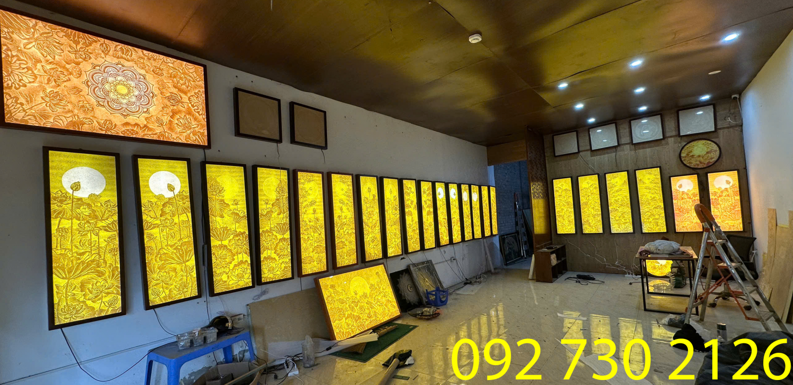 tranh trúc chỉ xưởng tranh